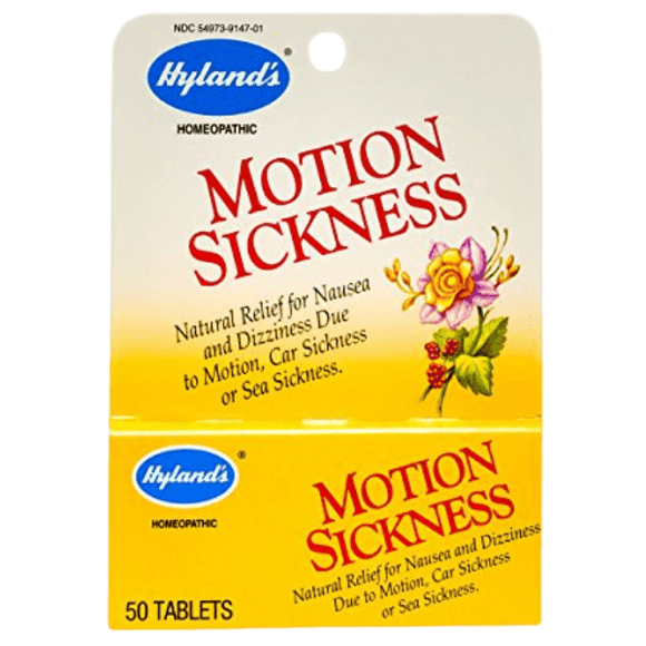 Hyland's Motion Sickness 50 Quick-Dissolving Tablets
