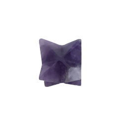 Amethyst Tumbled Crystal Stone Merkaba (1 inch)