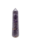 Amethyst Orgone Single Terminated Crystal Stone Wand