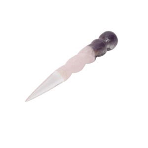 Amethyst Rose & Crystal Bonded Pointed Stick