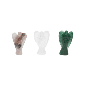 Carved Gemstone Angels (Small)