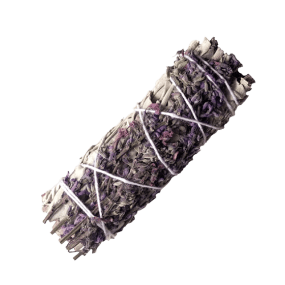 White Sage with Lavender Flowers Smudge Mini 4